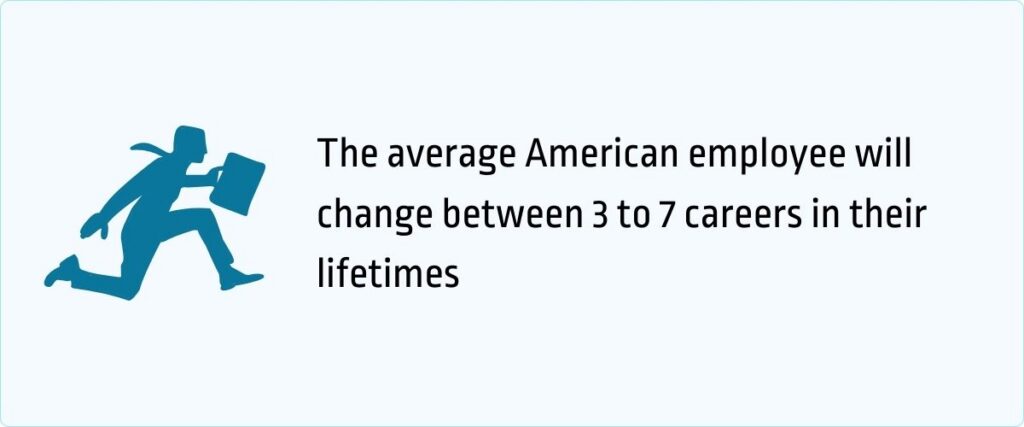 3 to 7 career changes