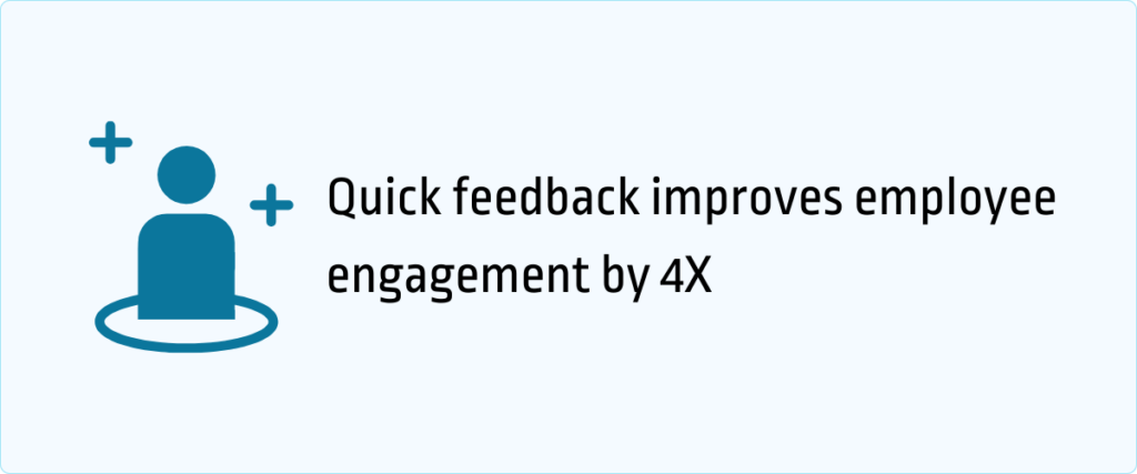 feedback improves employee engagement