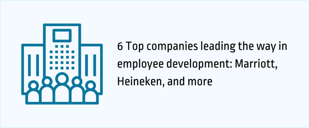 top companies leading the way in employee development