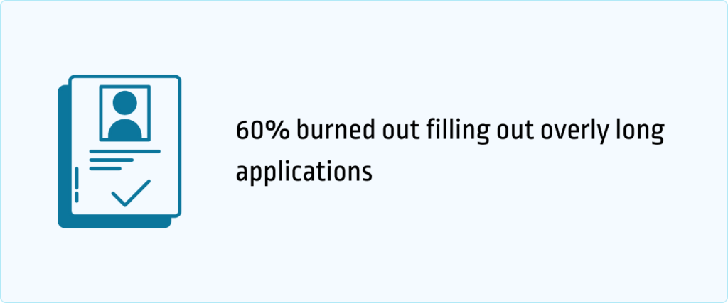 60% burned out filling out overly long applications