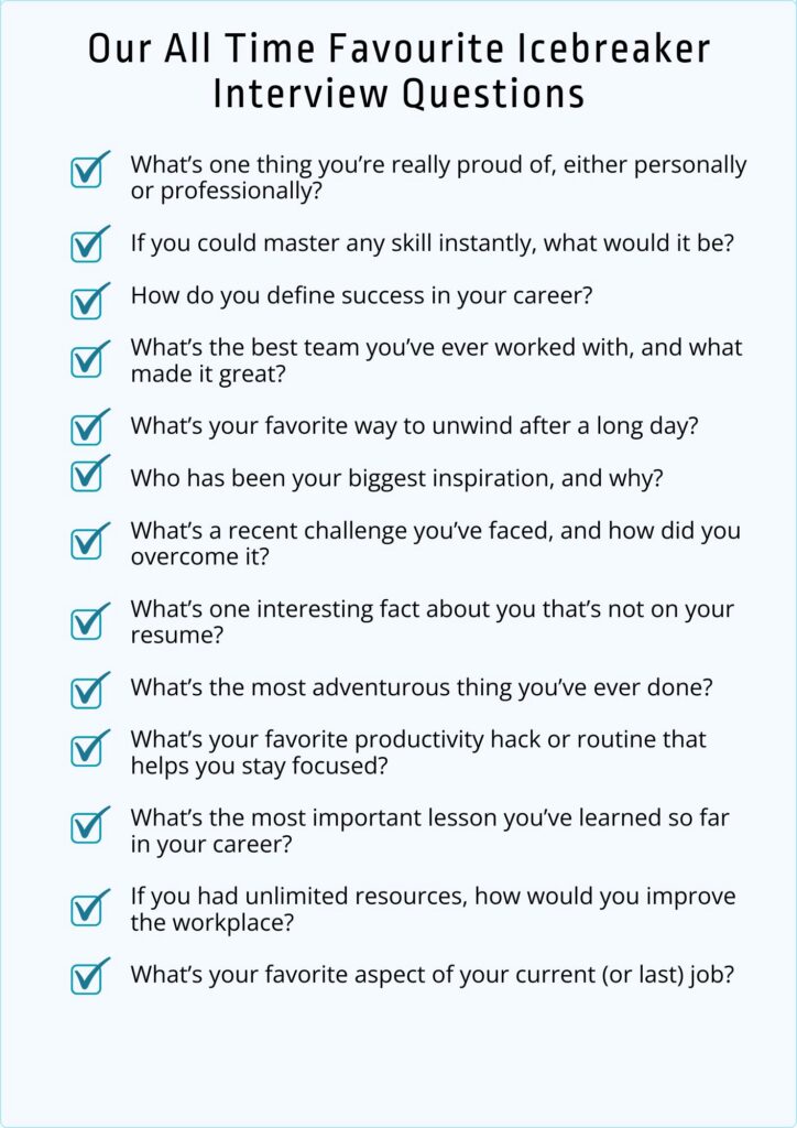 icebreaker interview questions