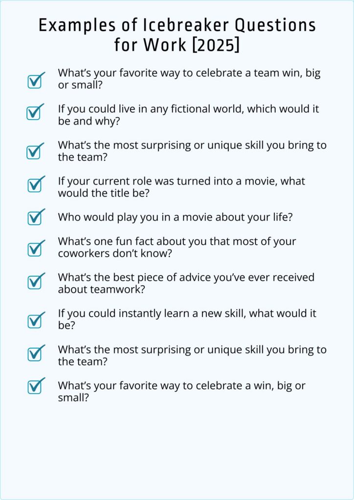 Top Icebreaker Questions for Work